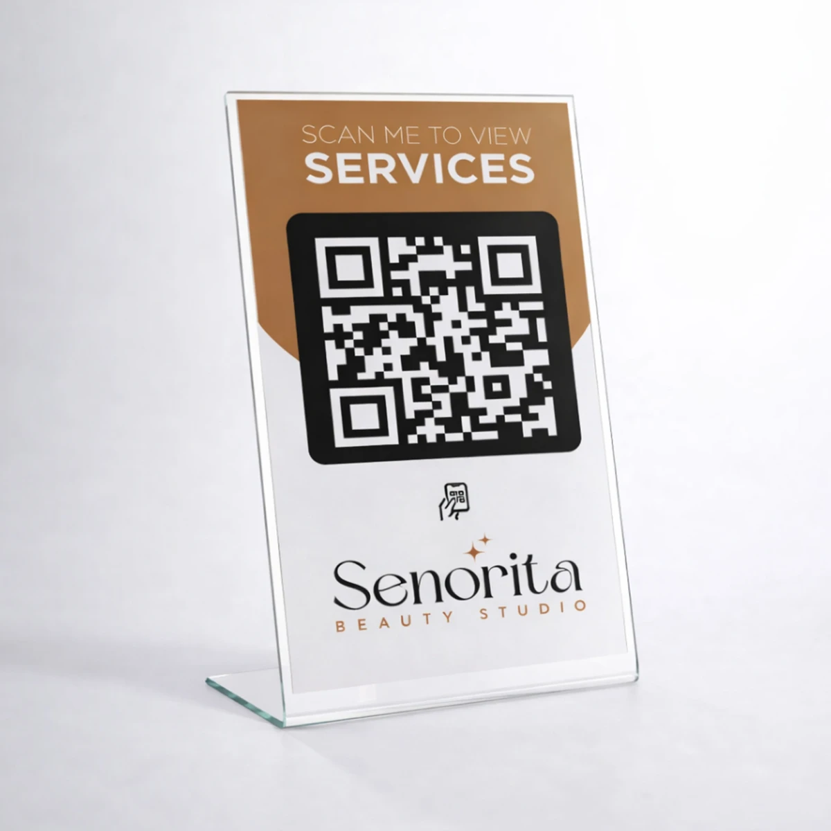 QR Digital Catalog  Acrylic Stand
